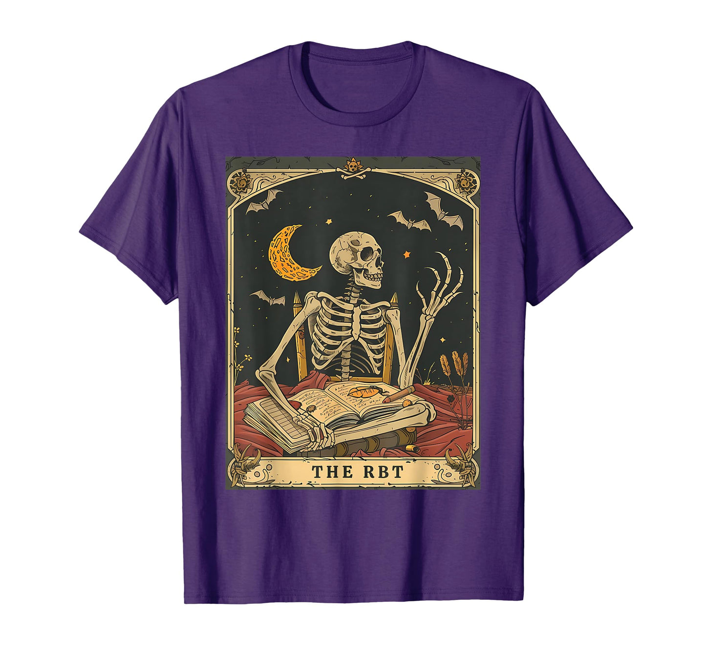RBT Tarot Card Funny Skeleton Behavior Analyst Halloween T-Shirt