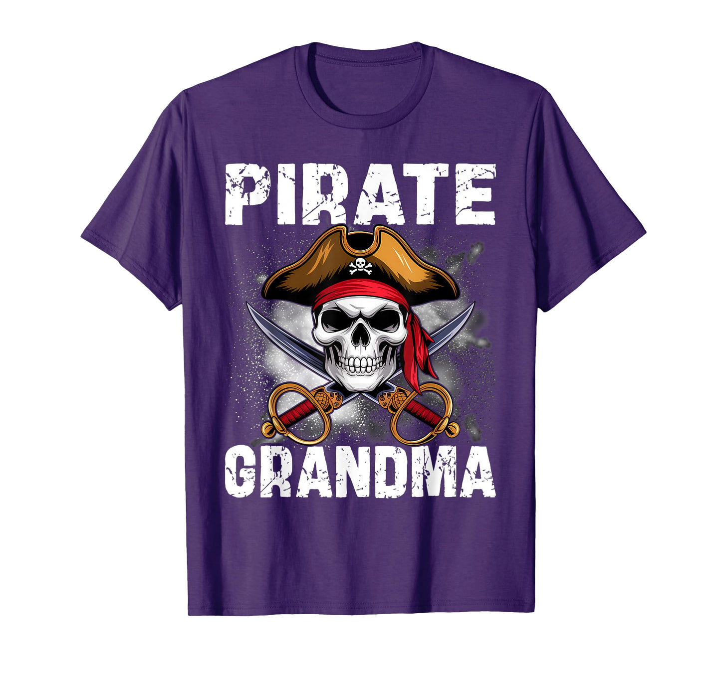 Family Skull Pirate Grandma Jolly Roger Crossbones Flag T-Shirt