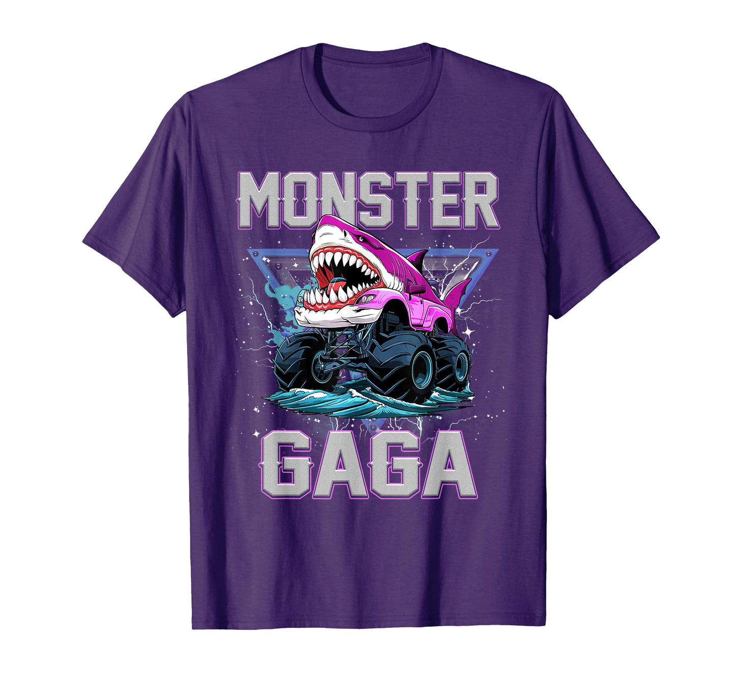 Shark Monster Truck Gaga Monster Truck Are My Jam Truck T-Shirt