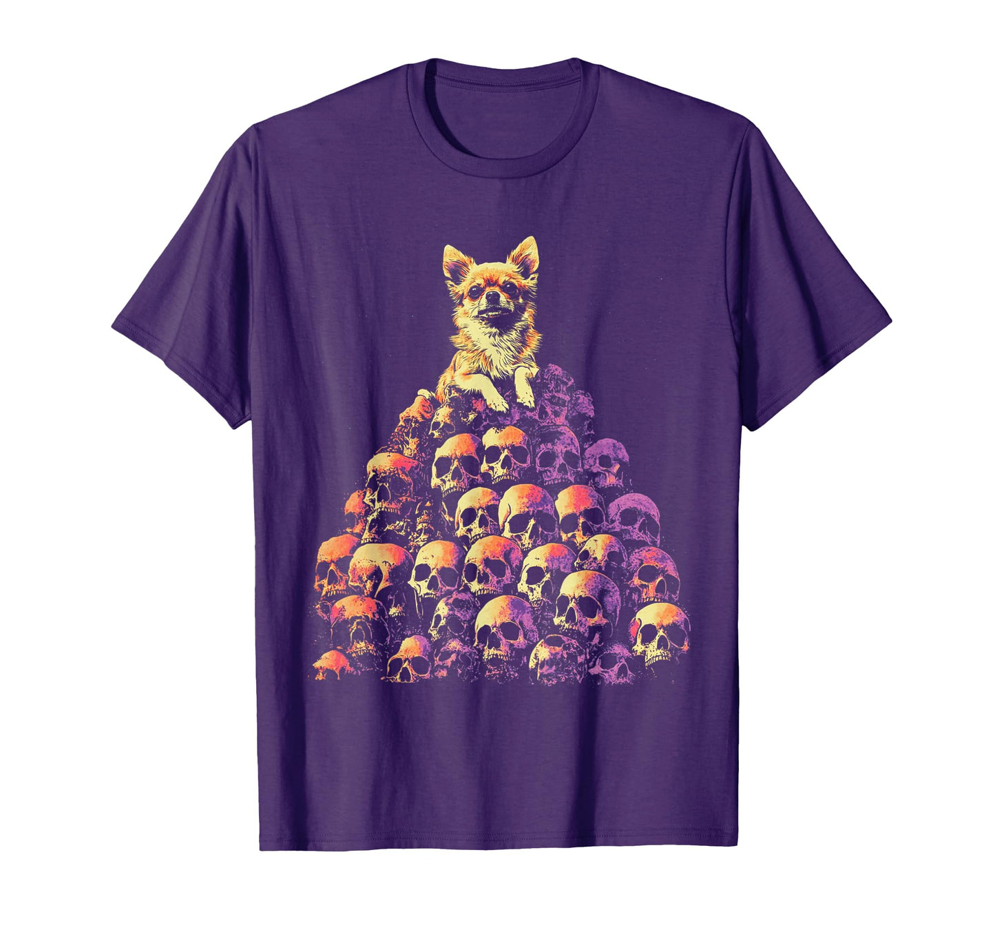Chihuahua Dog Skeleton T-Shirt for Men Women Kids