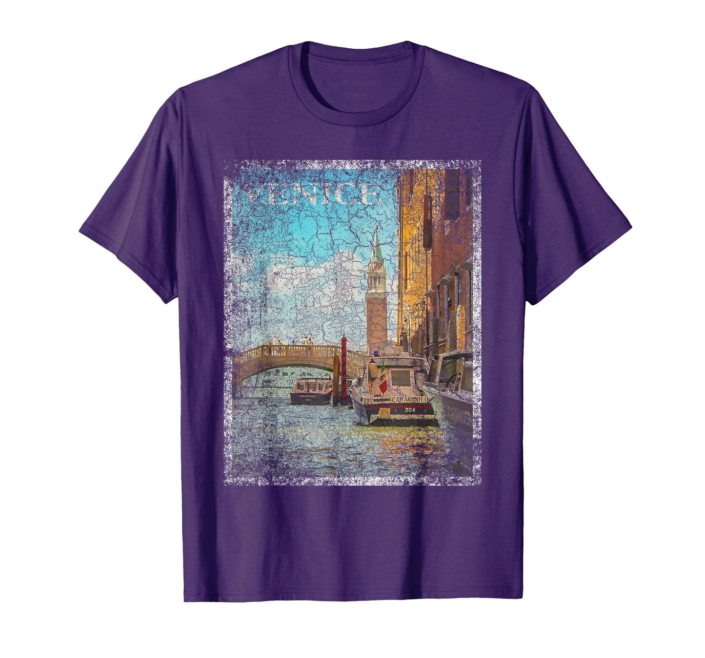 Venice Italy Vacation Vintage Retro Travel Holiday Gift T-Shirt