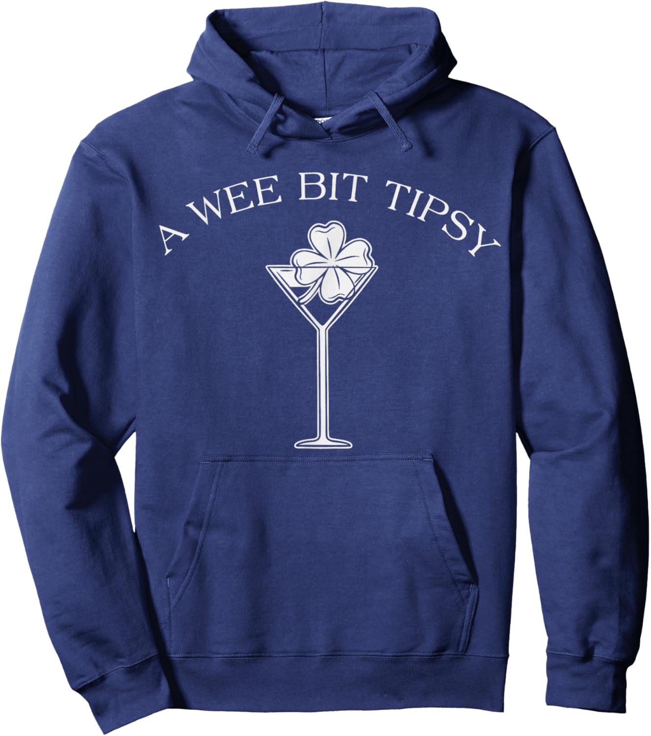 A Wee Bit Tipsy Margarita Funny St Patrick's Day T-Shirt - Hoodie | Navy