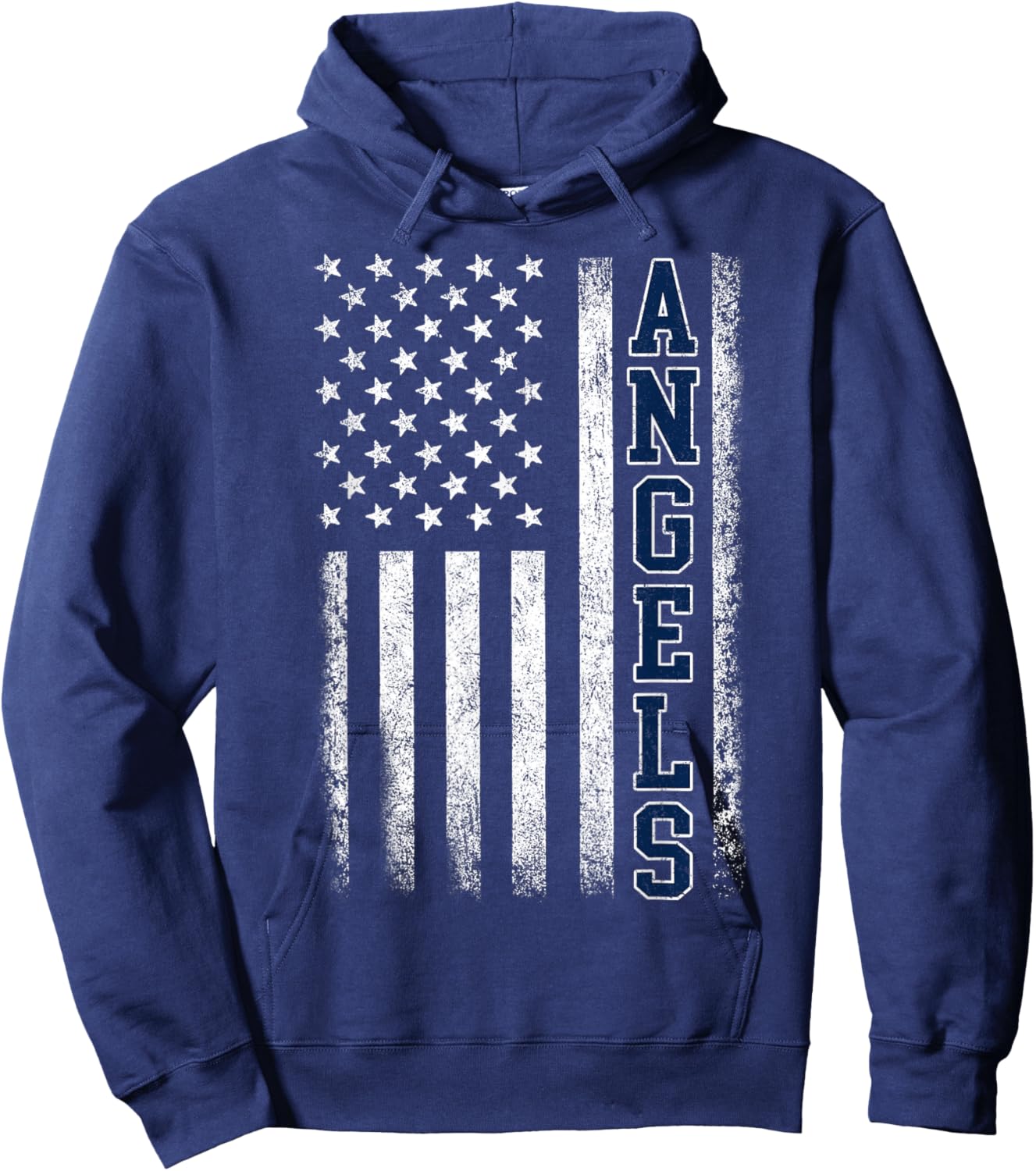 Angels Vintage US Flag Men Women Kid T-Shirt - Hoodie | Navy