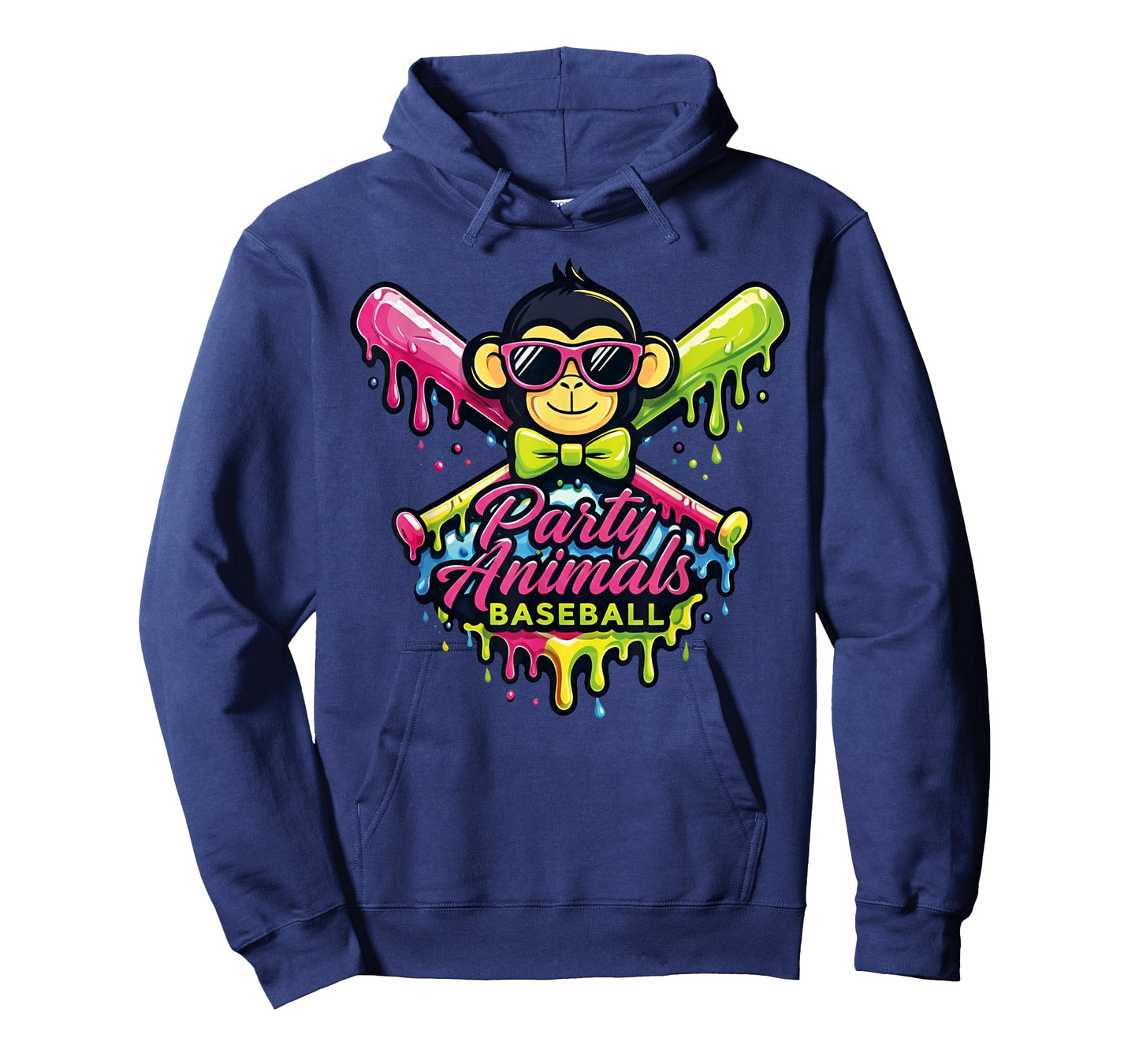Party Animals Baseball Funny Monkey T-Shirt