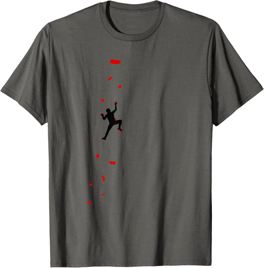 Climbing And Bouldering In The Climbing Gym T-shirt T-Shirt