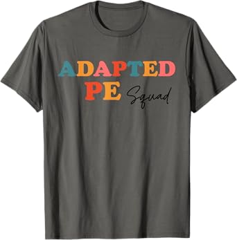 Adapted PE Squad Teacher Cute Boho Back To School Men Women Kids T-Shirt