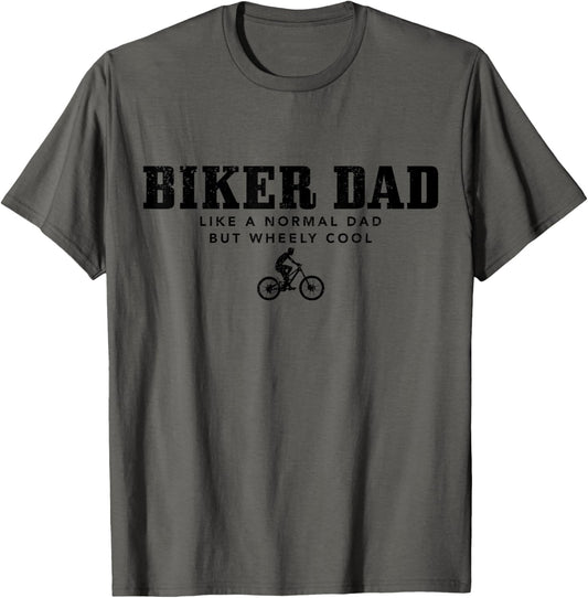 Biker Dad Mountain Bike Funny MTB Father's Day Cyclist Gift T-Shirt