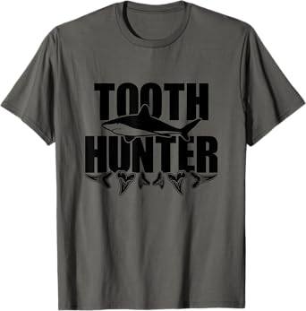 Tooth Hunter Paleontology Shark Teeth Collecting T-Shirt