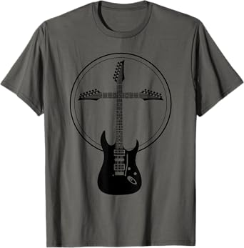 Cool Christian Guitar Cross | Funny Musician Guitarist Gift T-Shirt