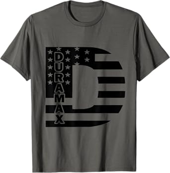 Duramax American Flag Shirt Hoodie Diesel Truck Letter D USA T-Shirt