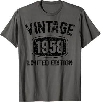 64 Years Old Vintage 1958 Limited Edition 64th Birthday T-Shirt