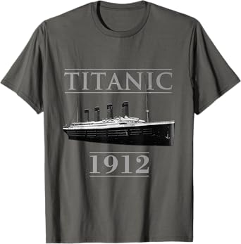 Titanic Tees Youth Voyage Famous RMS Titanic 1912 Shirt T-Shirt