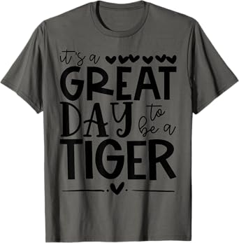 Tigers School Sports Fan Team Spirit Great Day T-Shirt