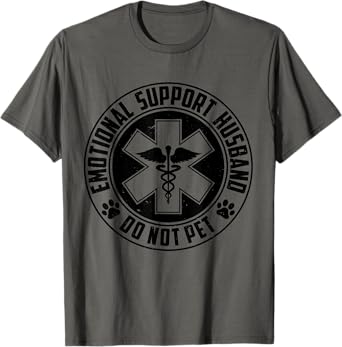 Emotional Support Husband Do Not Pet Couples T-Shirt