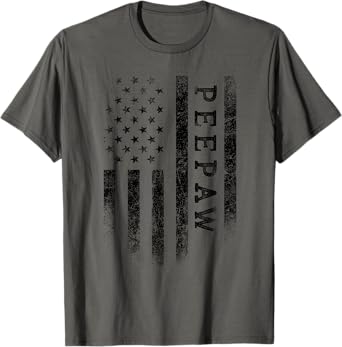 Peepaw Patriotic American USA Flag Father's Day Peepaw T-Shirt