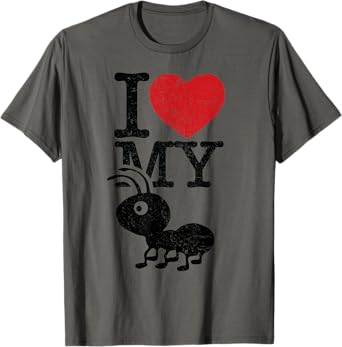 I Love My Ant Aunt Funny Auntie Heart Gift Niece Nephew T-Shirt