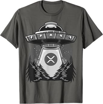 Spaceship UFO XRP Cryptocurrency T-Shirt
