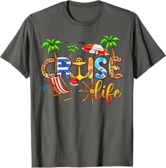 Cruise Life 2024 Summer Vacation Family Matching Men Women Girls Kids T-Shirt