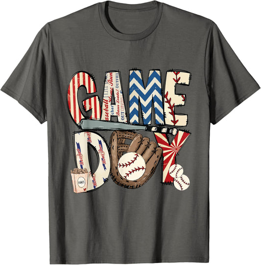 Baseball Nana Leopard Game Day Baseball Lover Mothers Day T-Shirt