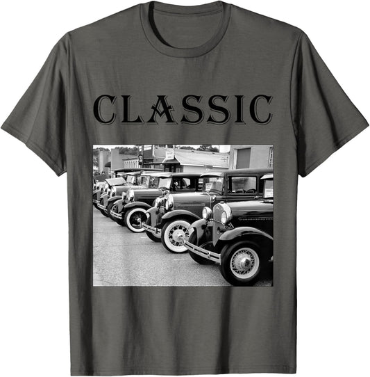 Father's Day Antique Car Classic Car Tee Shirt T-Shirt