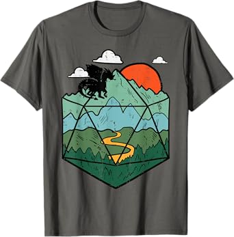 RPG Mountain Gamer Men Boys Kids Youth T-Shirt