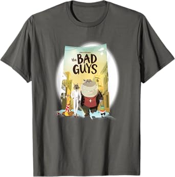 The Bad Guys Group Movie Poster T-Shirt