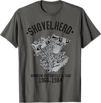 Novelty Shovelhead Motorcycle Enthusiasts Husband Grandpa T-Shirt