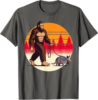 Armadillo-Shirt Bigfoot Walking Armadillos Funny Men Dad T-Shirt