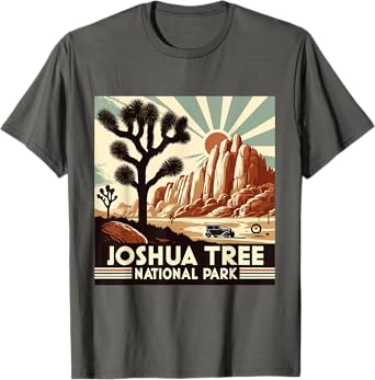Joshua Tree National Park Vintage Hiking Camping Outdoor T-Shirt