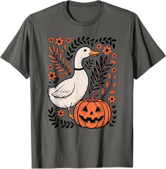 Vintage Silly Goose Boho Floral Halloween Costume T-Shirt