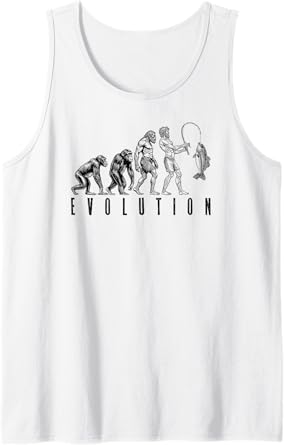 Funny Fishing Evolution Fisherman Dad Father's Day Fish Tank Top