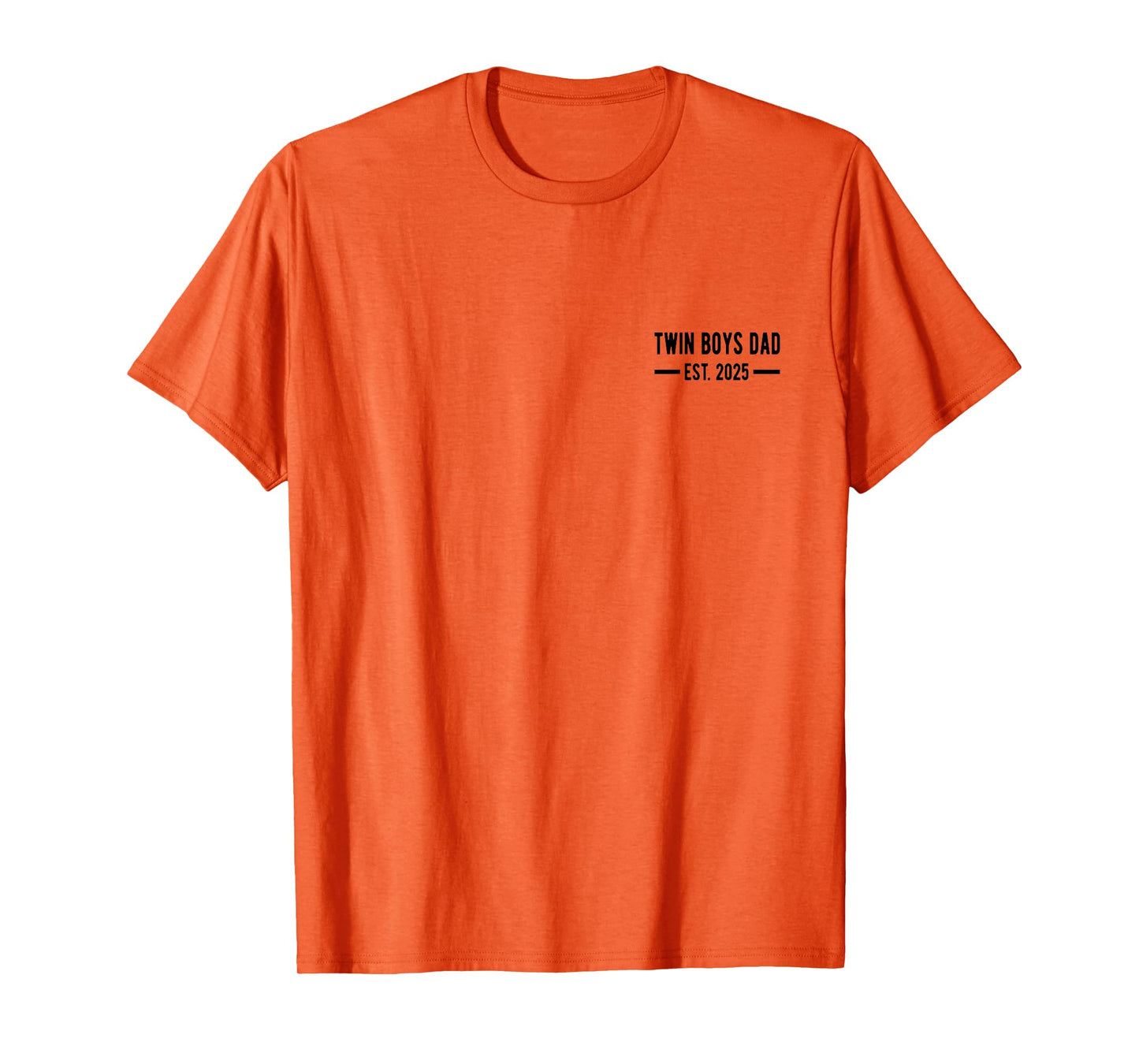 Twin Boys Dad Est. 2025 Proud New Dad of Twins, Father's Day T-Shirt