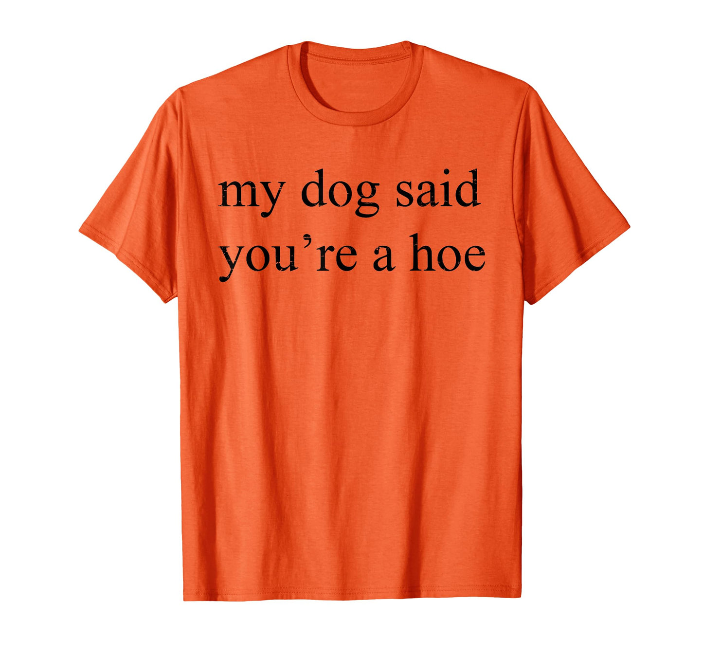 Vintage Retro My Dog Said You're A Hoe Funny Dog Lovers Men Women T-Shirt
