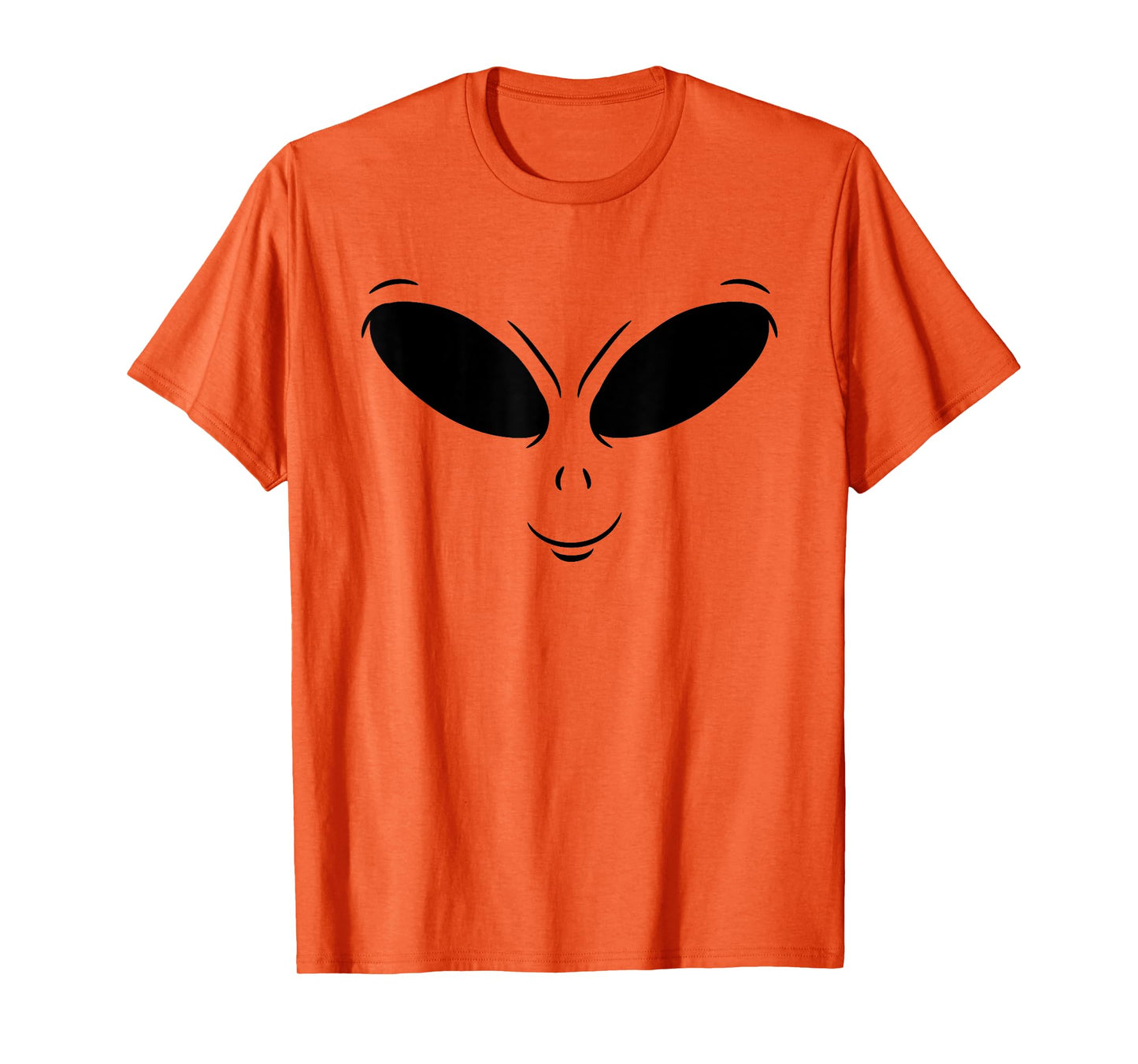 Green Alien Face Halloween Cosmic Galaxy Lazy DIY Costume T-Shirt