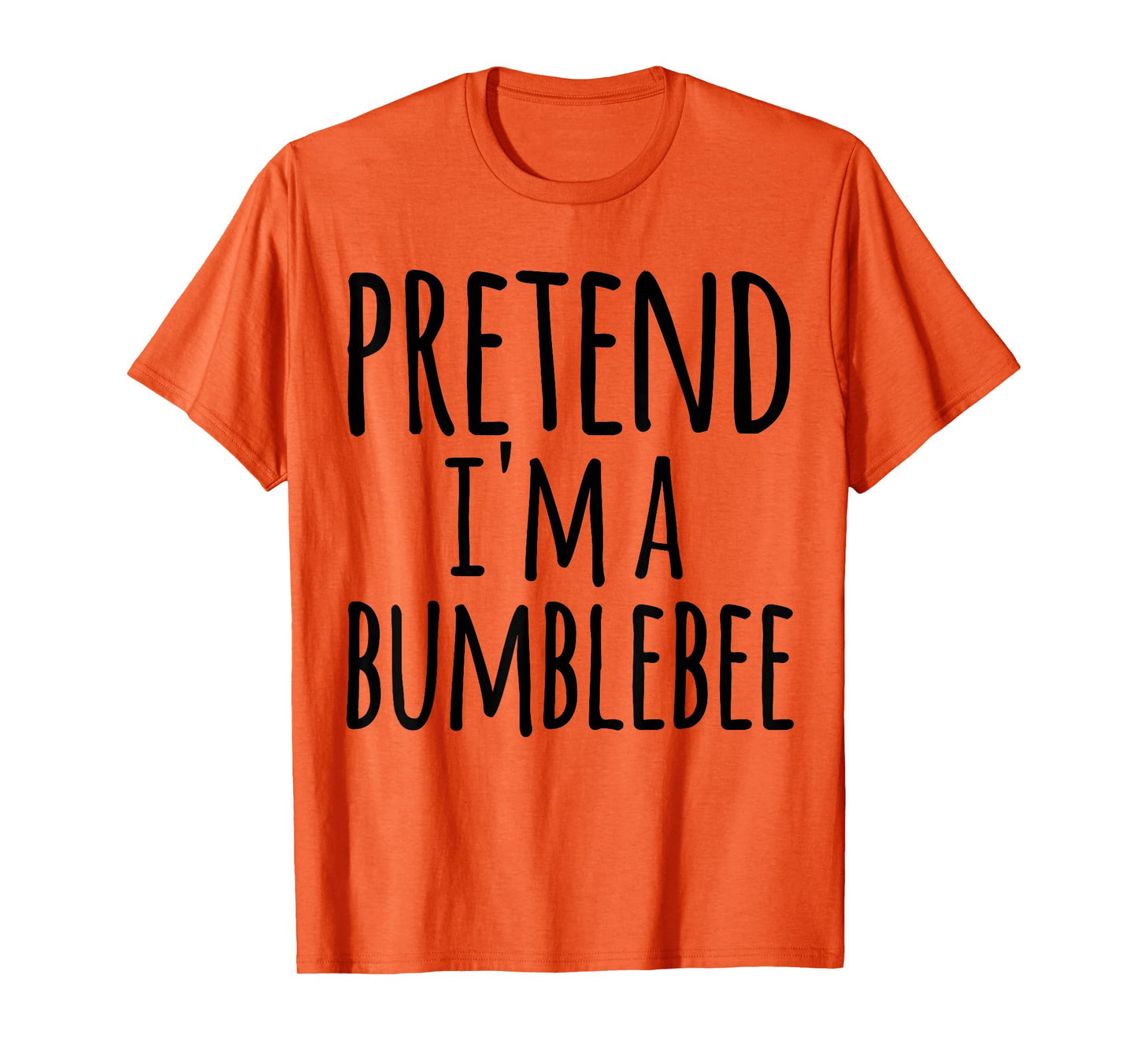 Funny Easy Lazy Halloween PRETEND I'M A BUMBLEBEE Costume T-Shirt