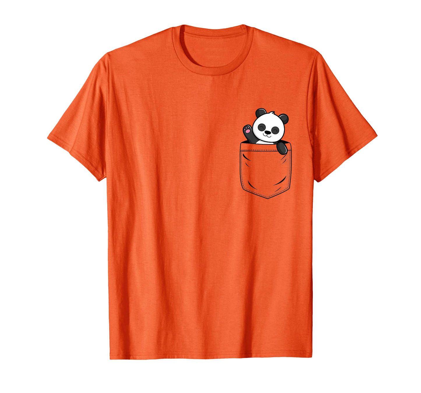Panda Lovers Cute Funny Panda In Pocket T-Shirt