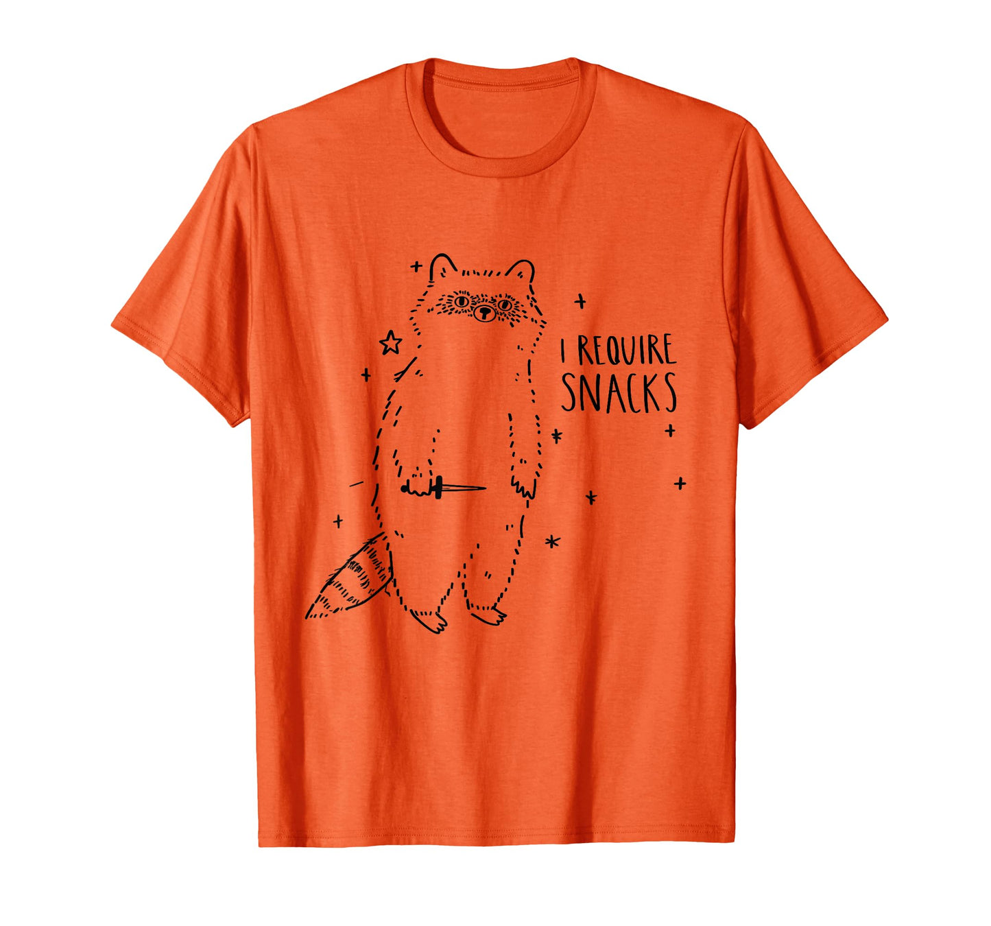I Require Snacks Raccoon T-Shirt