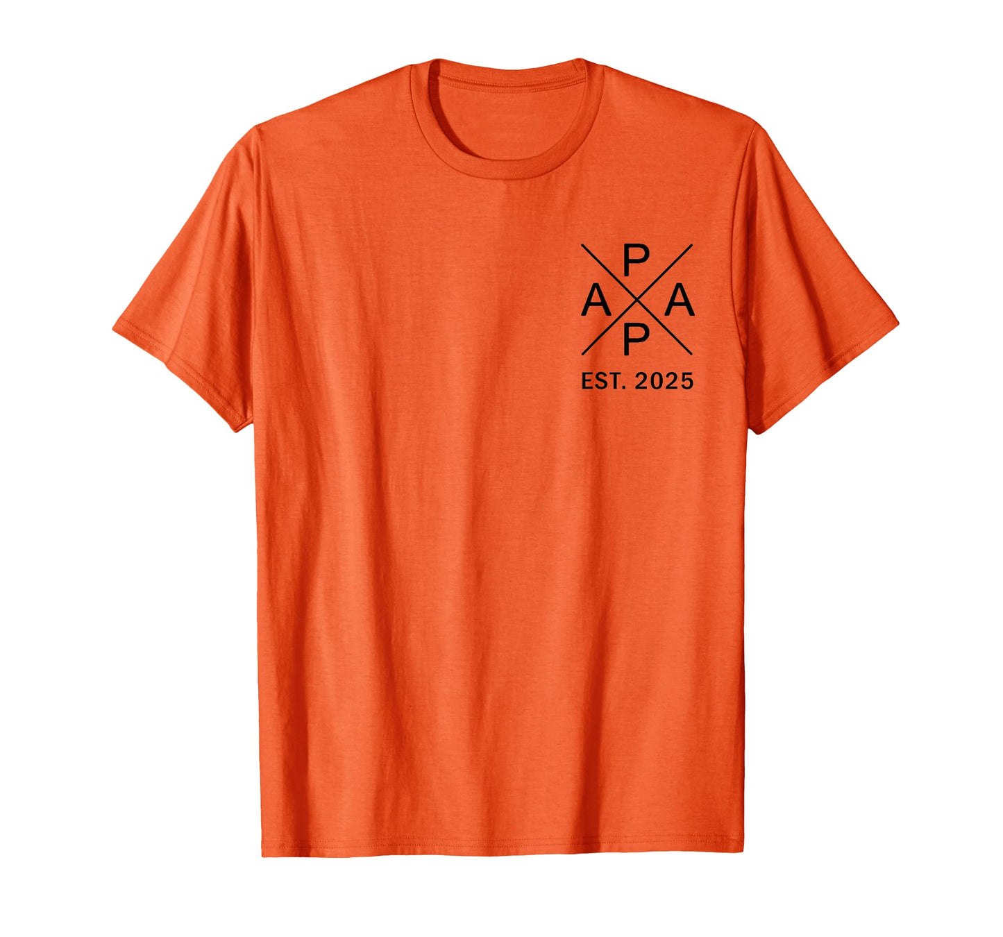 Papa Est 2025 Grandpa To Be Fathers Day New Papa Grandfather T-Shirt