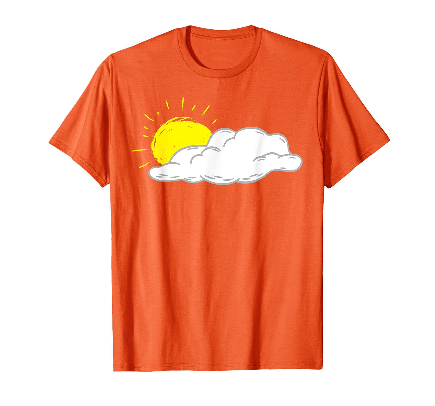 White Cloud With Sun Shining Men Women Kids T-Shirt