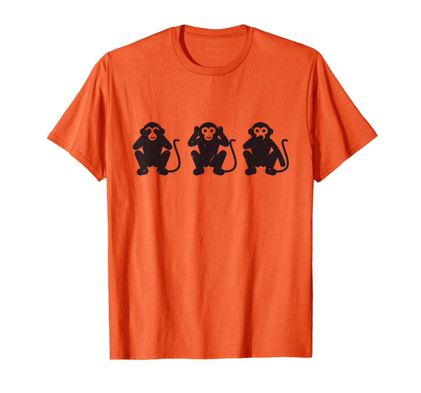 3 Three Monkeys Hear Nothing See Say Three Wise Monkeys T-Shirt
