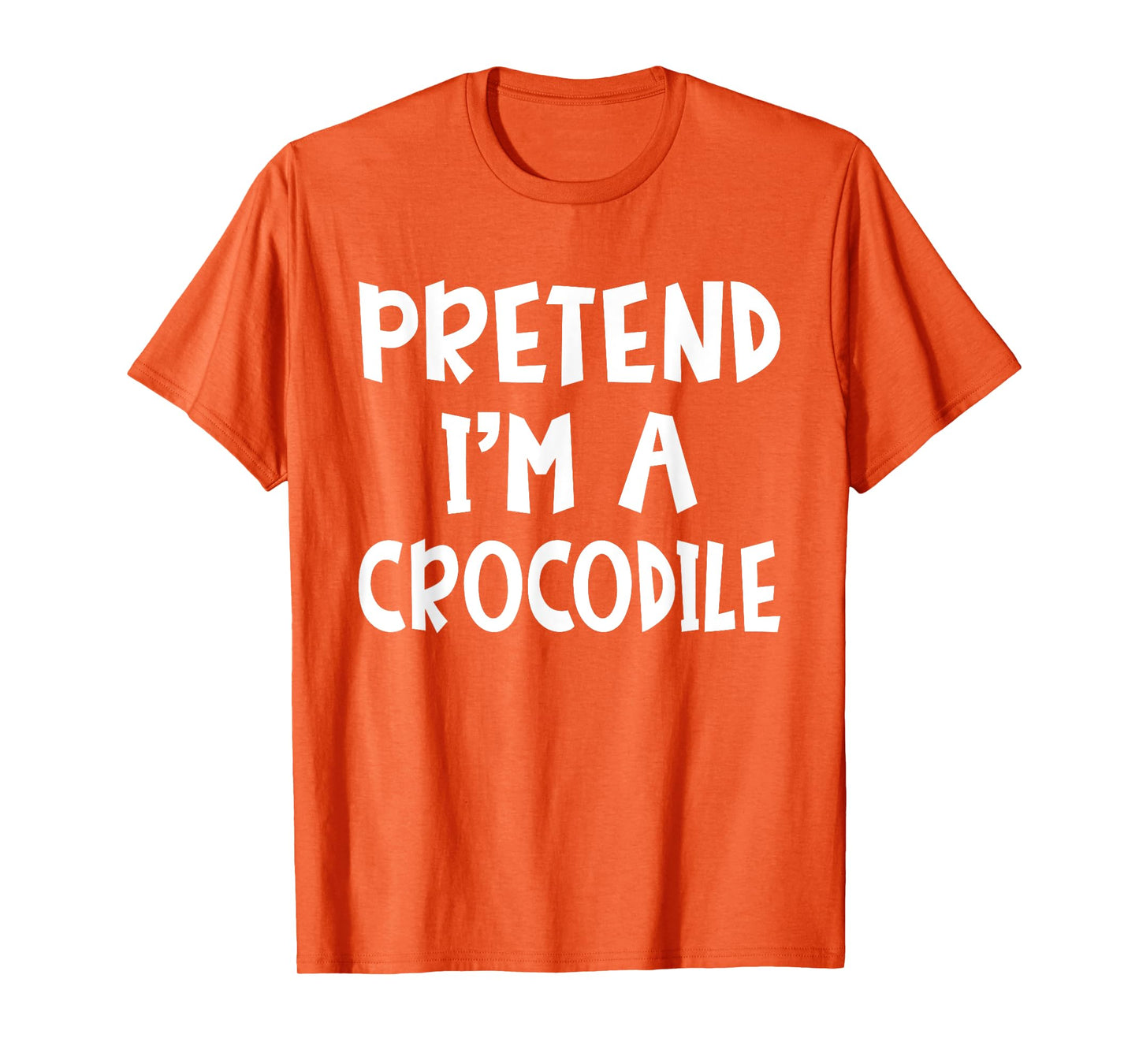 Pretend I'm A Crocodile Matching Costume Lazy Easy Halloween T-Shirt