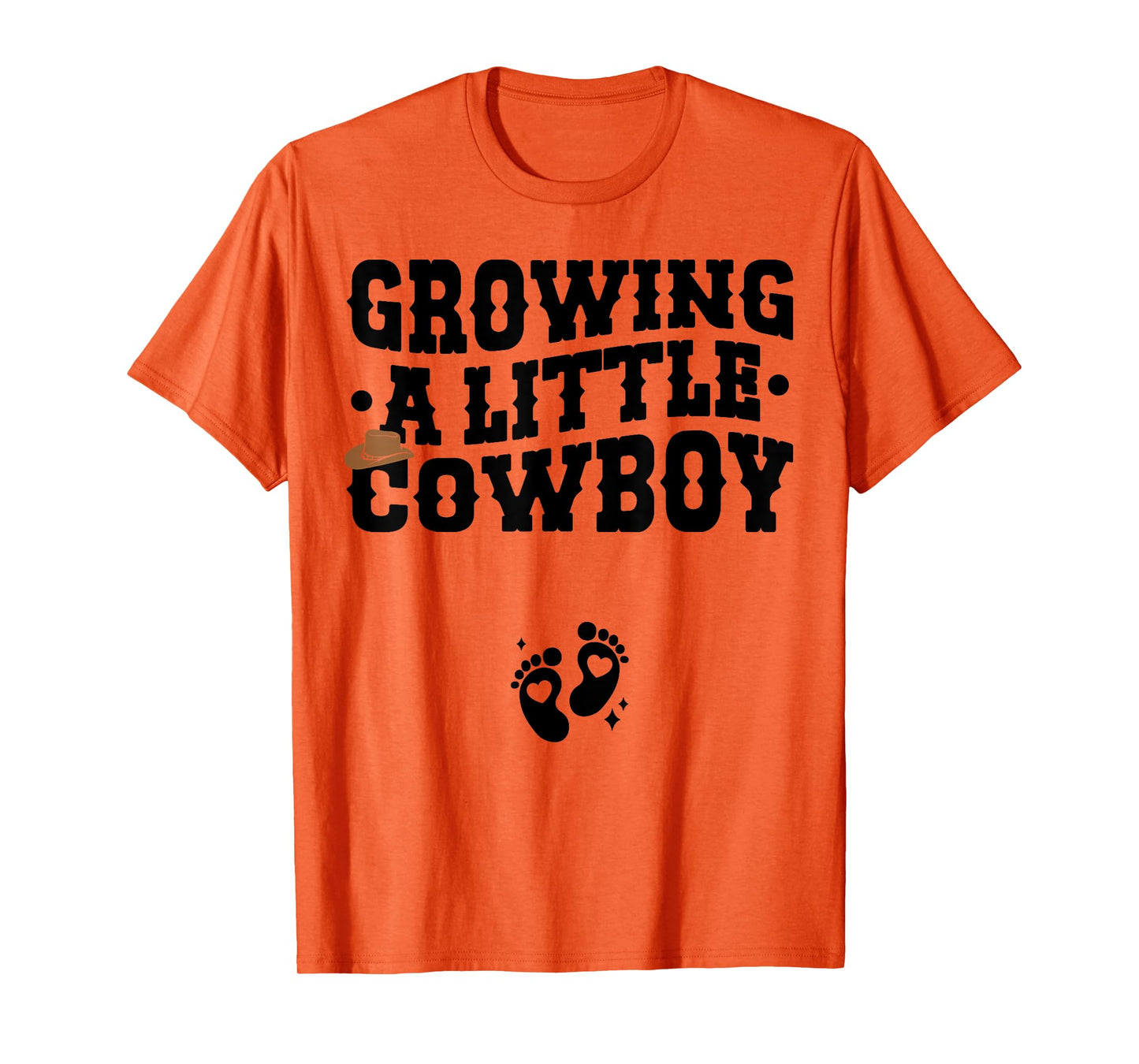 Country Pregnancy Announcement - Growing a Little Cowboy T-Shirt