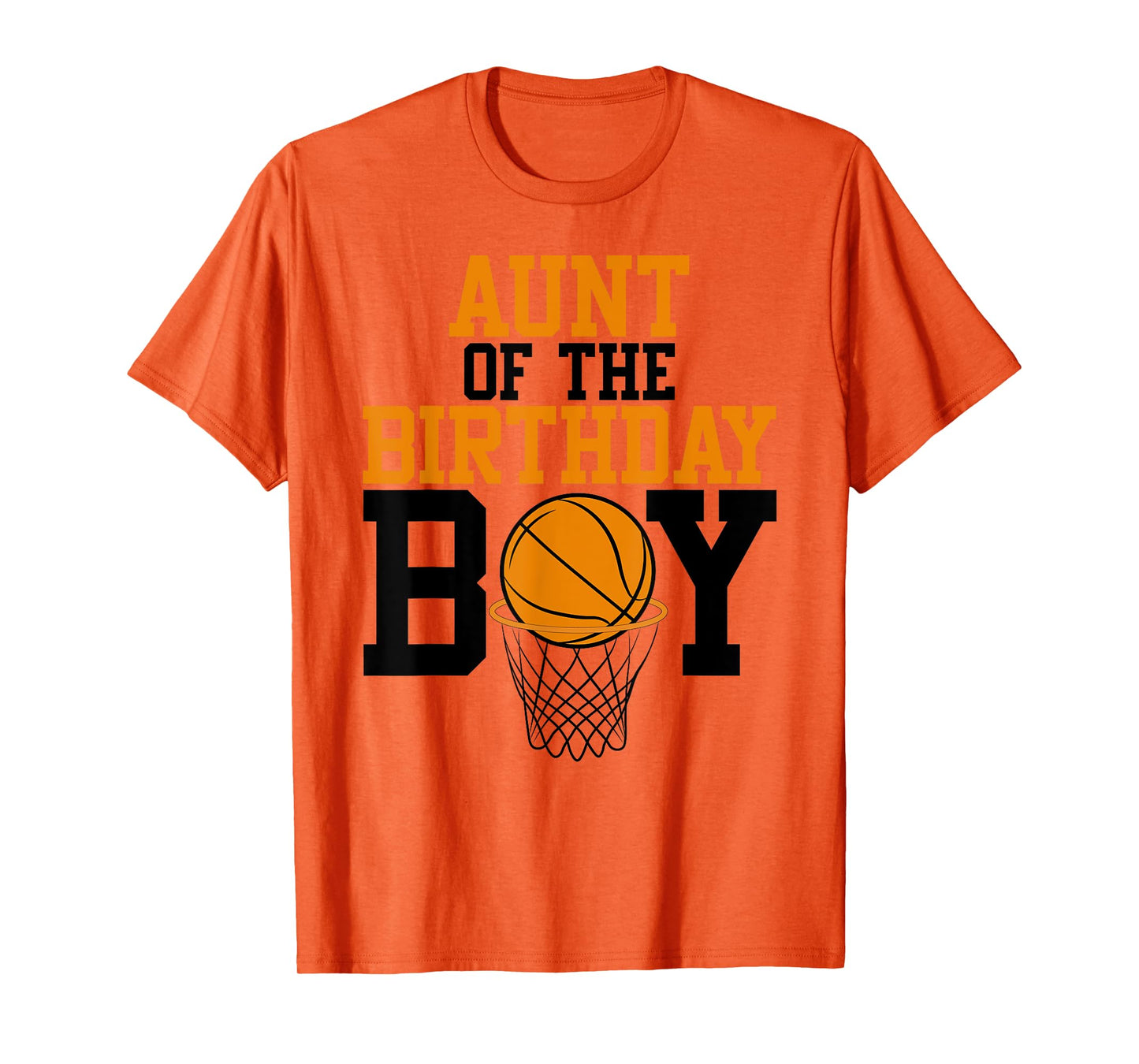 Aunt Of The Birthday Boy Basketball Family Birthday T-Shirt