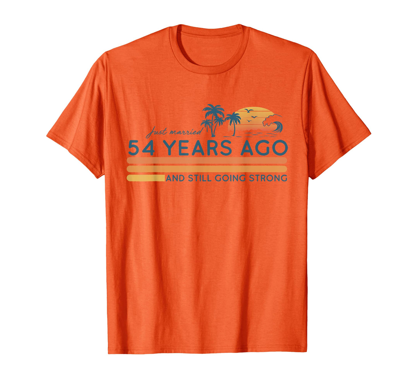 1971 54th 54 Years of Marriage Retro Wedding Anniversary T-Shirt