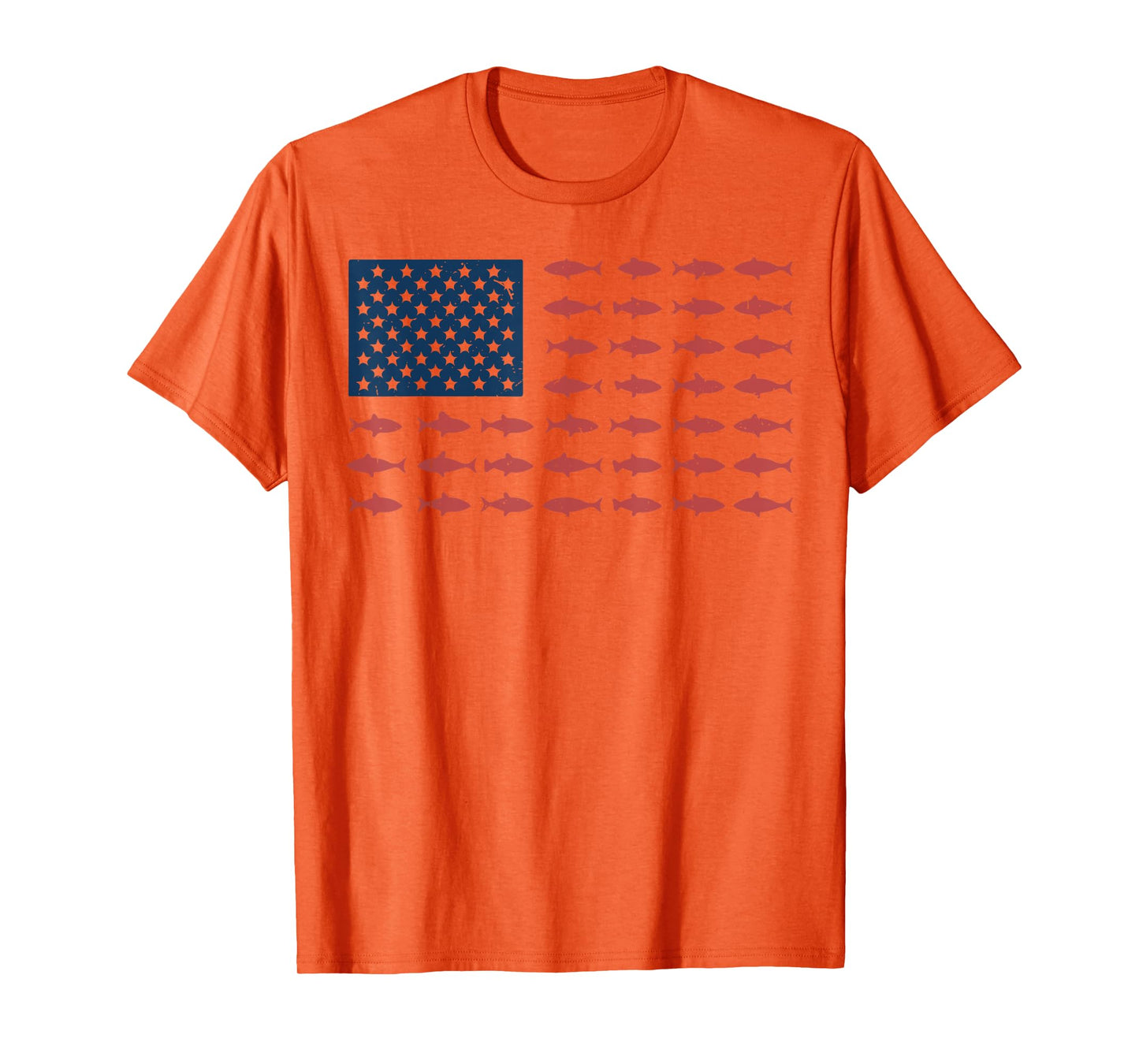 Bass Fish American Flag Boy Youth Funny Fisherman Patriotic T-Shirt