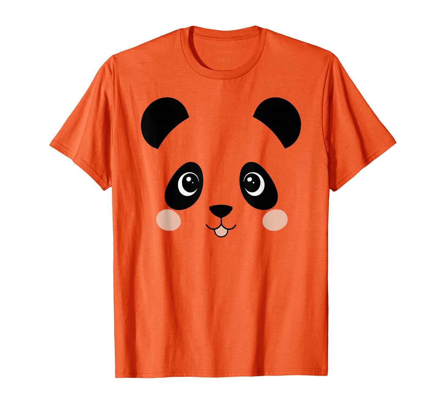 Panda Bear Face Halloween Costume Animal T-Shirt