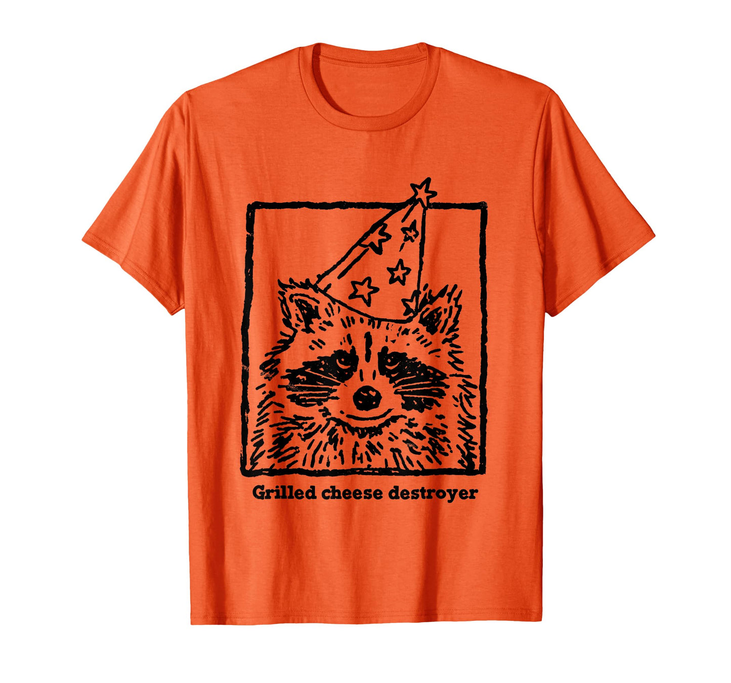 Grilled Cheese Destroyer Funny Raccoon Meme T-Shirt