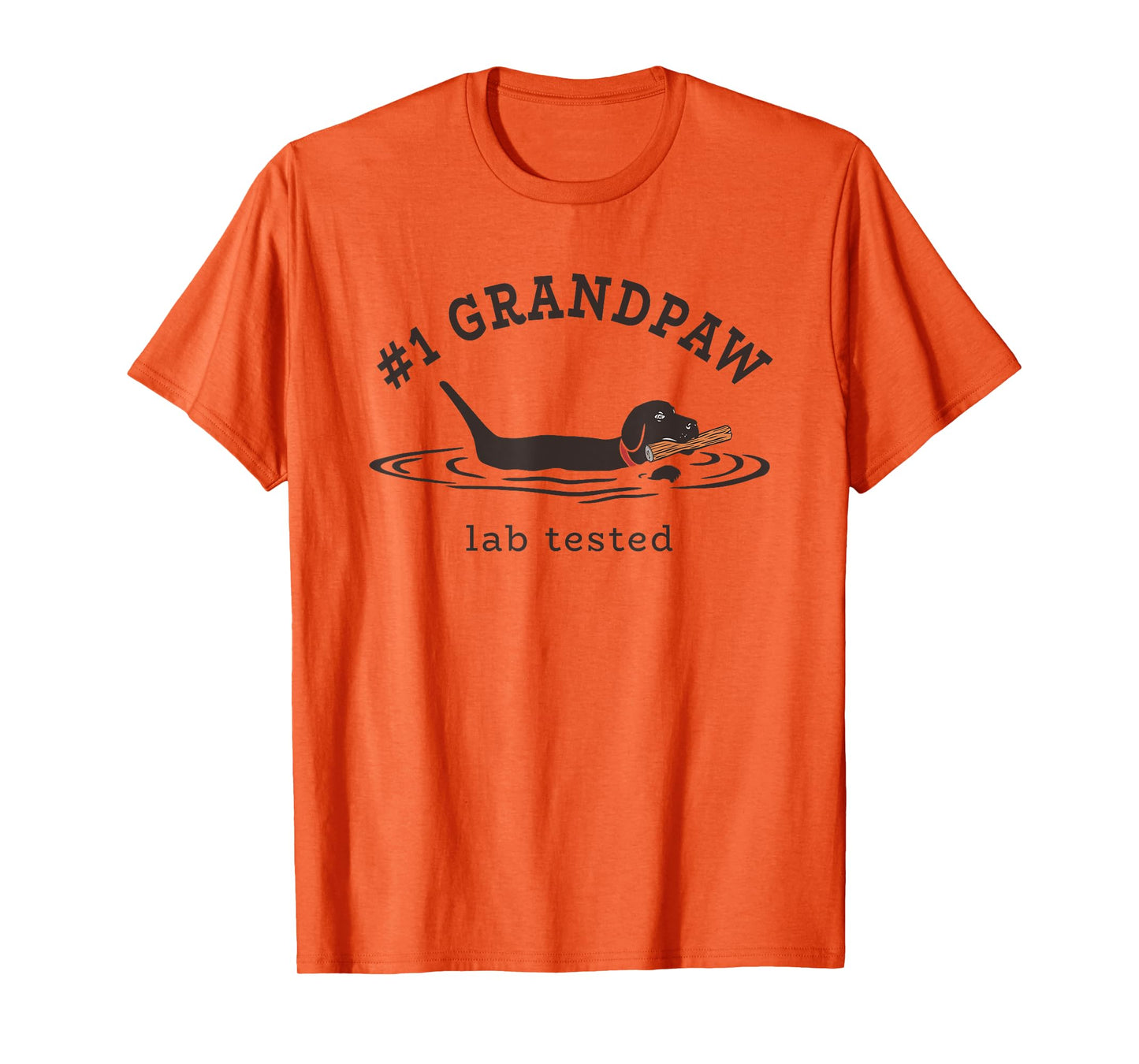 #1 Grandpaw Lab Tested Pun - Labrador Retriever Grandpa T-Shirt