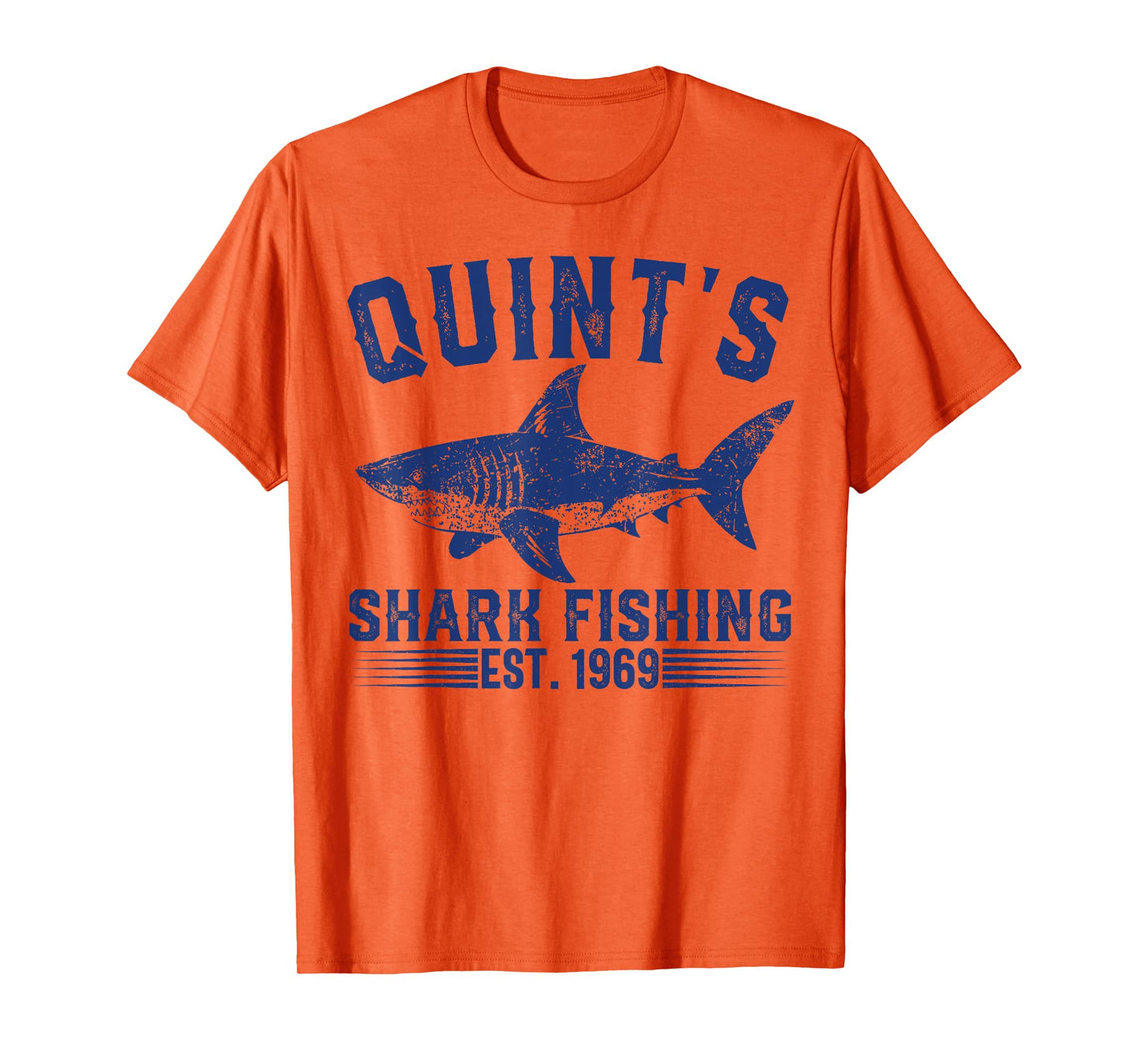 Vintage Quint's Shark Fishing 1969 Retro Fisher Birthday T-Shirt
