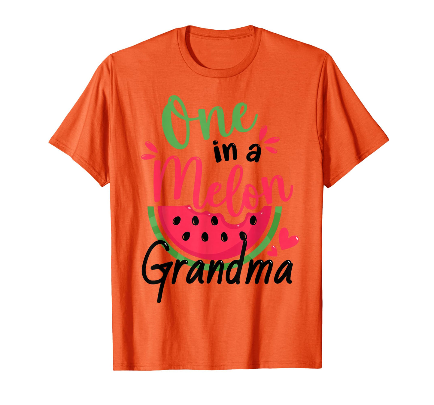 One in a Melon Grandma 1st Birthday Party Family Matching T-Shirt